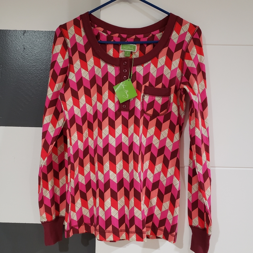BNWT VERA BRADLEY Long-Sleeved Pajama Shirt (S) - Picture 5 of 5